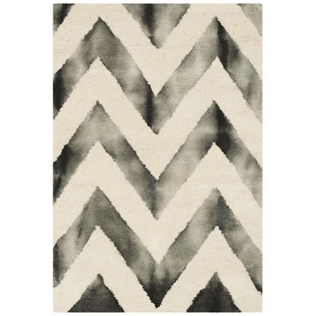 Safavieh Dip Dye Hand Tufted Runner Rug- Ivory - Charcoal- 2 ft. 3 in. x 8 ft. DDY715D-28